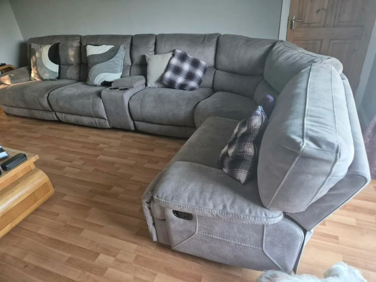 Recliner L shaped Sofa and armchair - Image 1