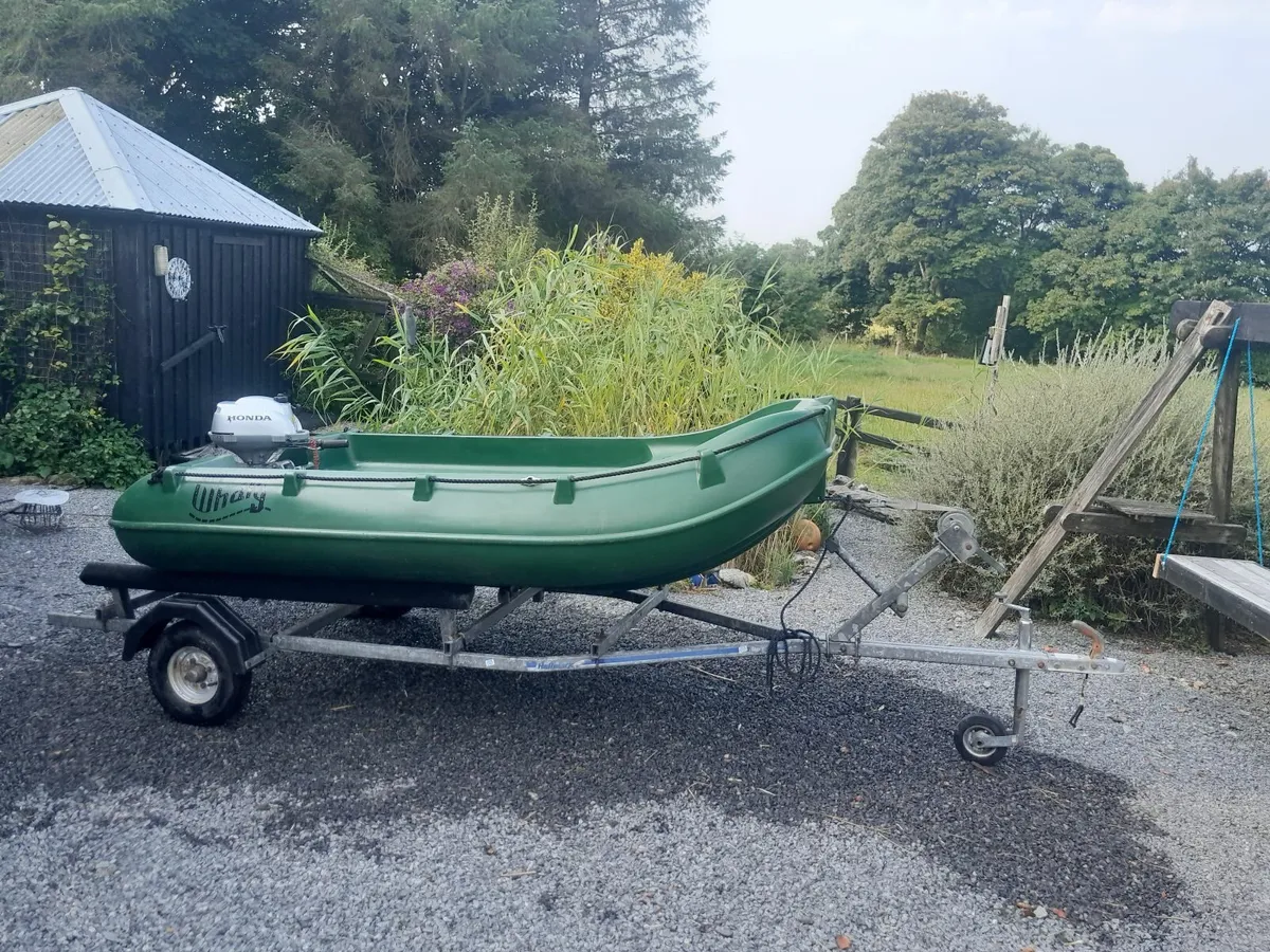 Boat, trailer and outboard motor