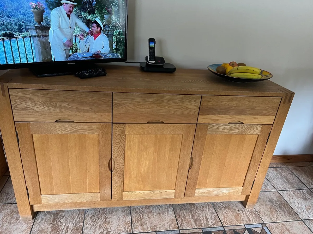 Oak side board