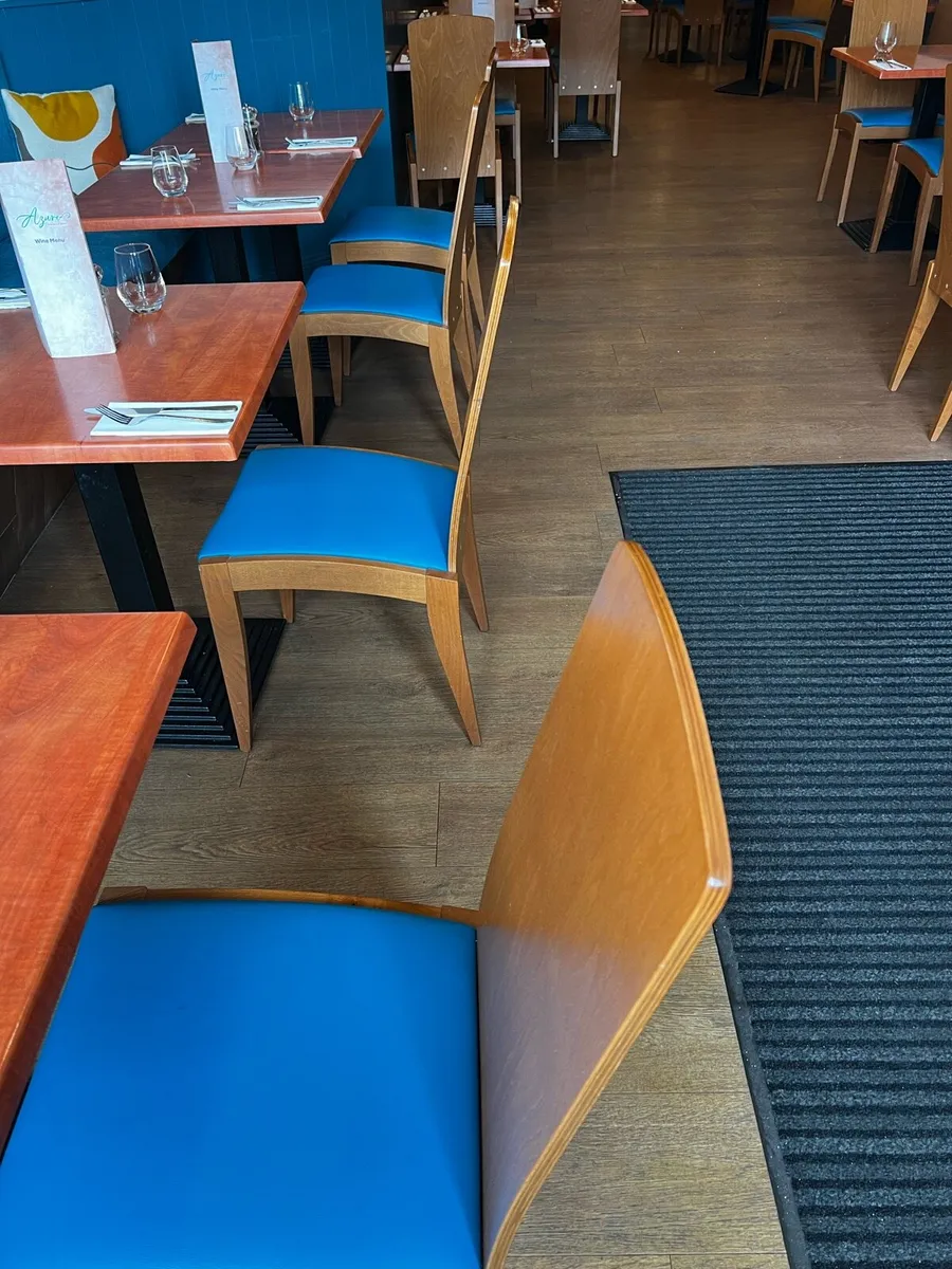 40 High-Quality Wooden Restaurant Chairs - Image 1