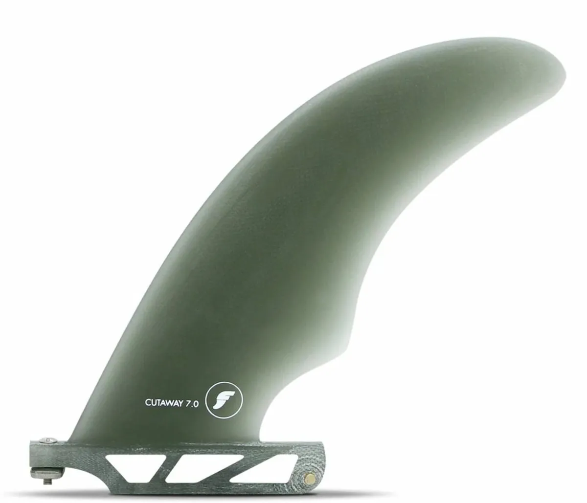 Futures 7 Inch Cutaway Fibreglass Centre Fin Smoke