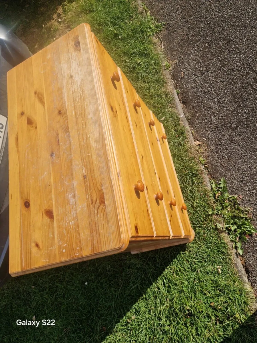 Chest of drawer wooden - Image 4