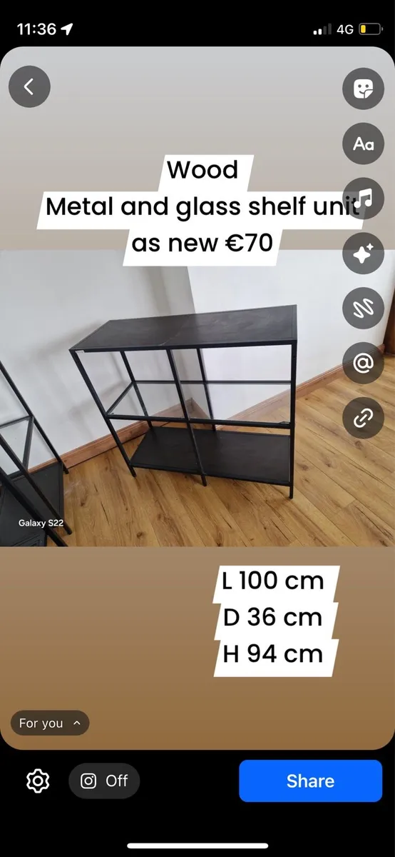 Display / side table unit - Image 1