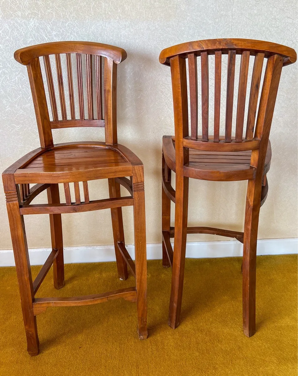 Set of 2 Kitchen - Bar Stools - Image 2