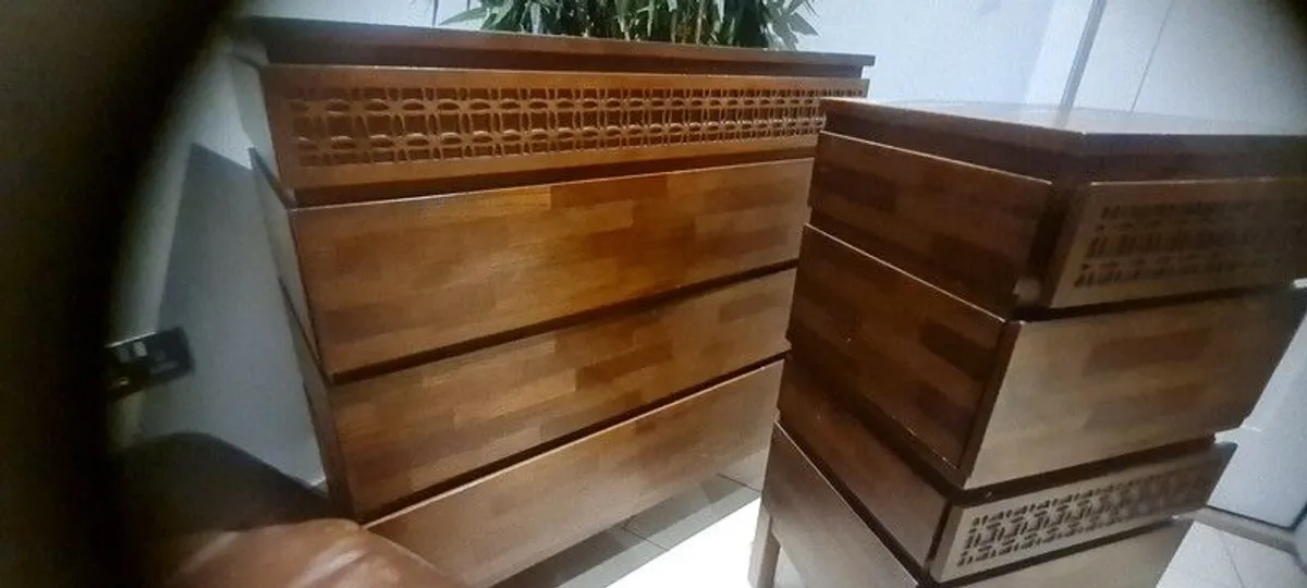 PRICE DROP FAB Gallery boho retreat solid walnut furnitire for sale - Image 3