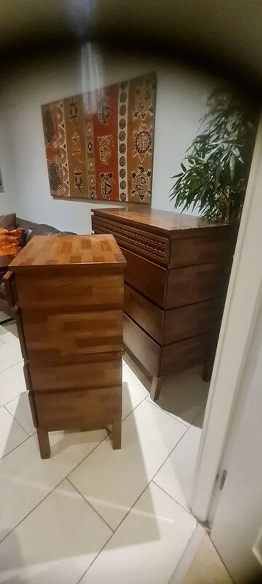 PRICE DROP FAB Gallery boho retreat solid walnut furnitire for sale - Image 4