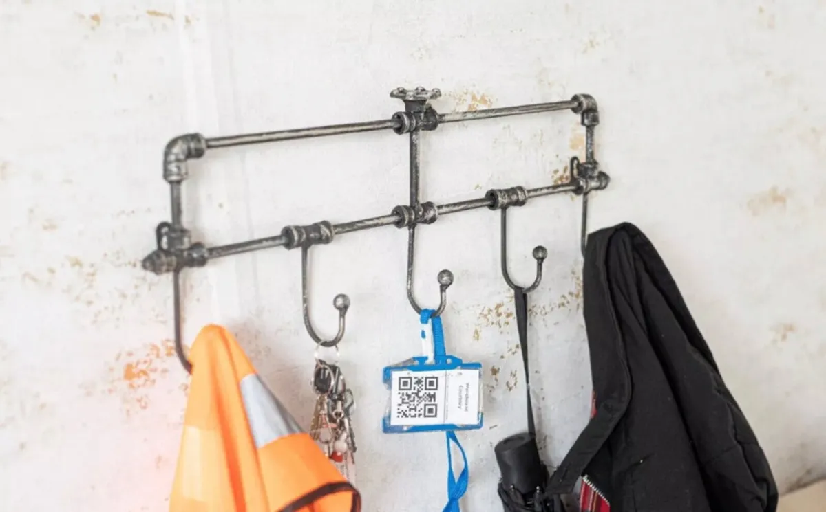 Vintage Style Industrial Wall Mounted Coat Hooks - Image 1