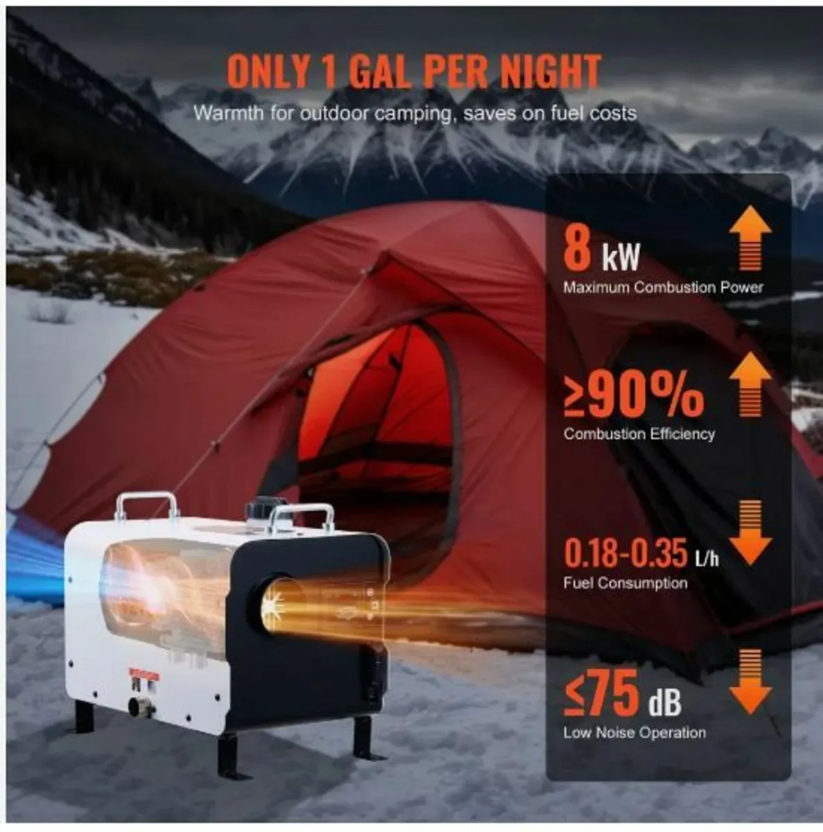 Diesel Air Heater 12V/24V 8KW Bluetooth - Image 4