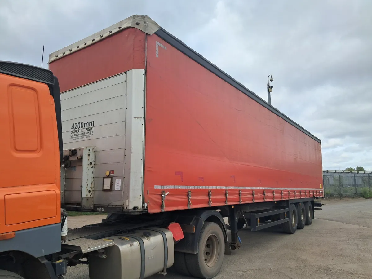 2016 Schmitz Euroliner Sliding Roof SAF Axles Drum - Image 2