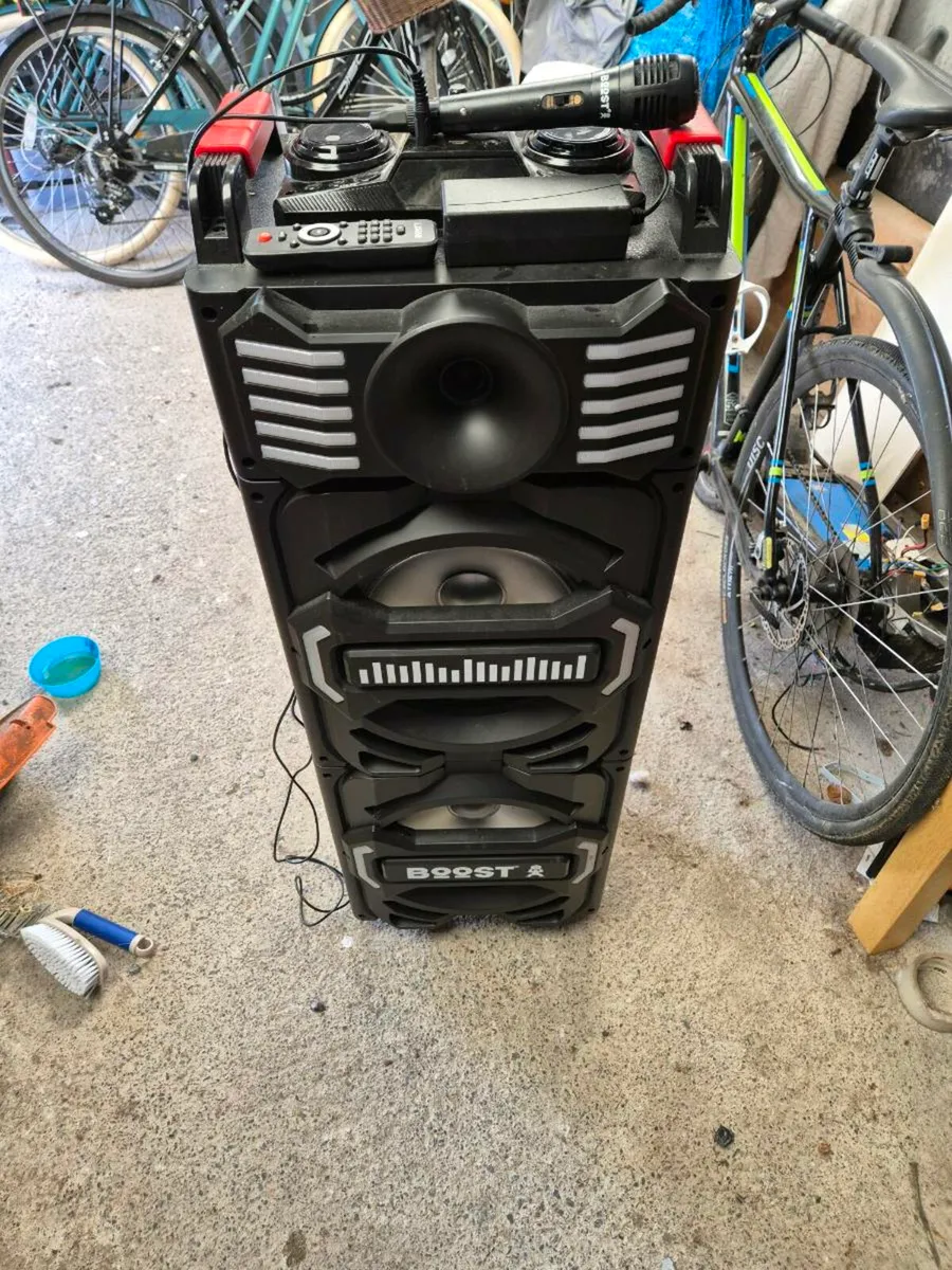 Karaoke party speaker BOOST-STUPDJ10 10" microphon - Image 1