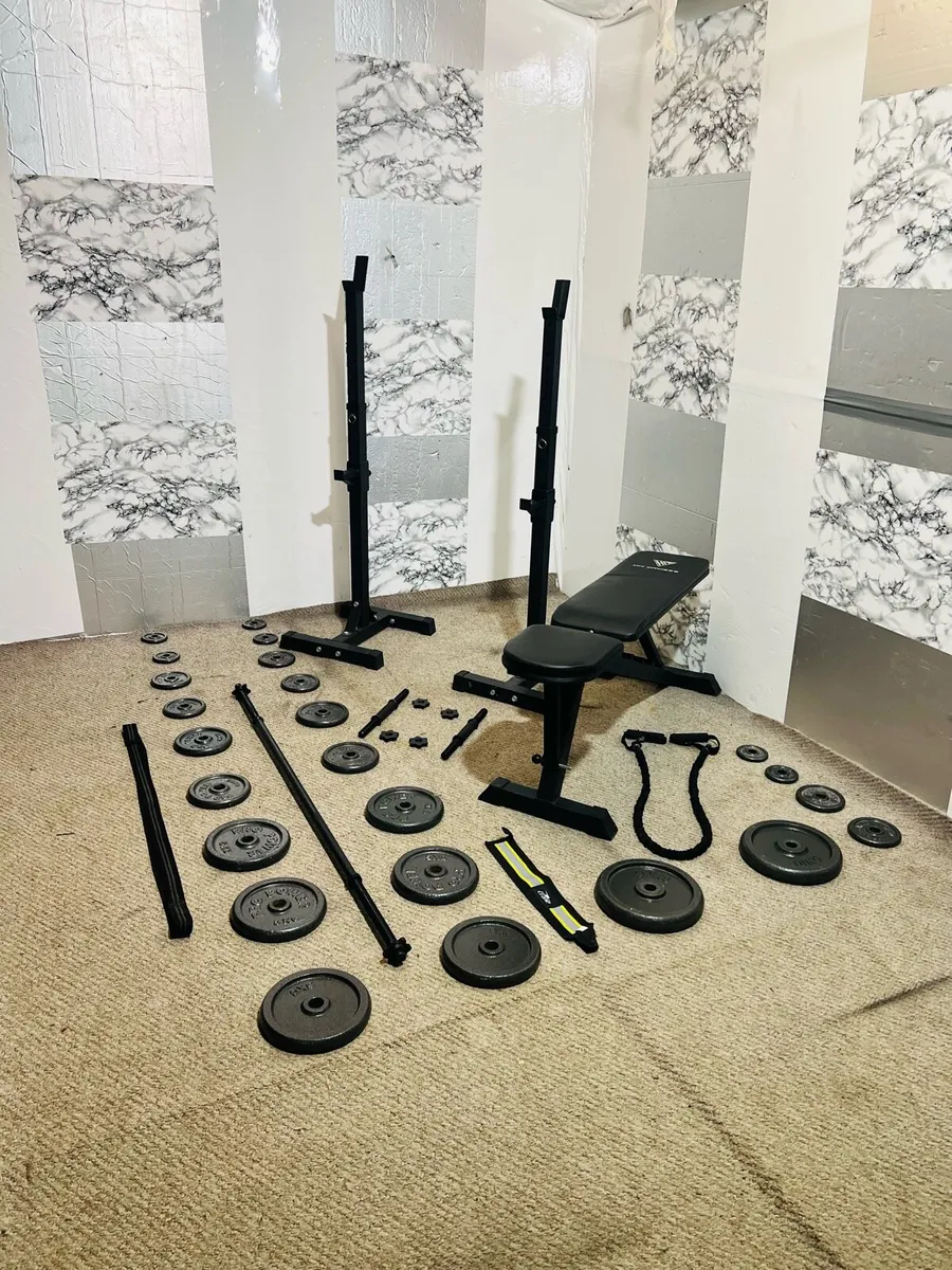 Homegym steel weights barbell rack dumbbell bench - Image 4