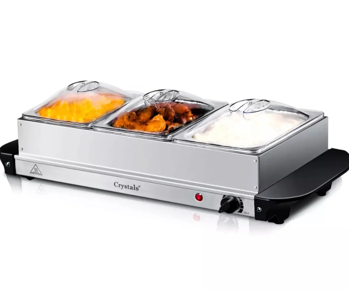Electric Food Warmer Buffet Server 300w Hot Plate - Image 4