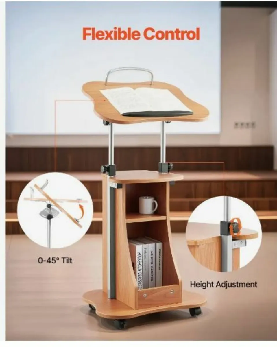 Podium Stand 43 in Wooden - Image 2
