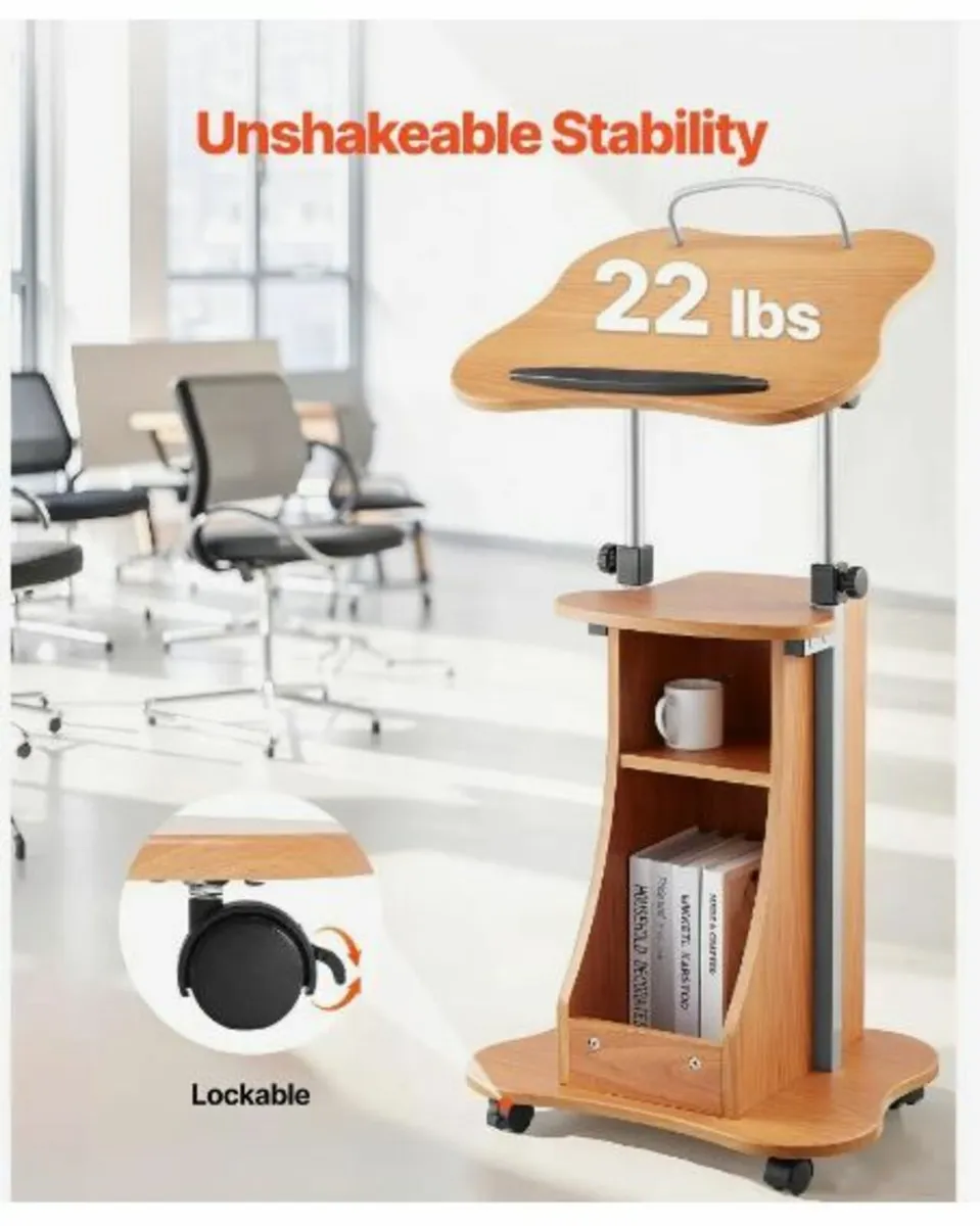 Podium Stand 43 in Wooden - Image 4