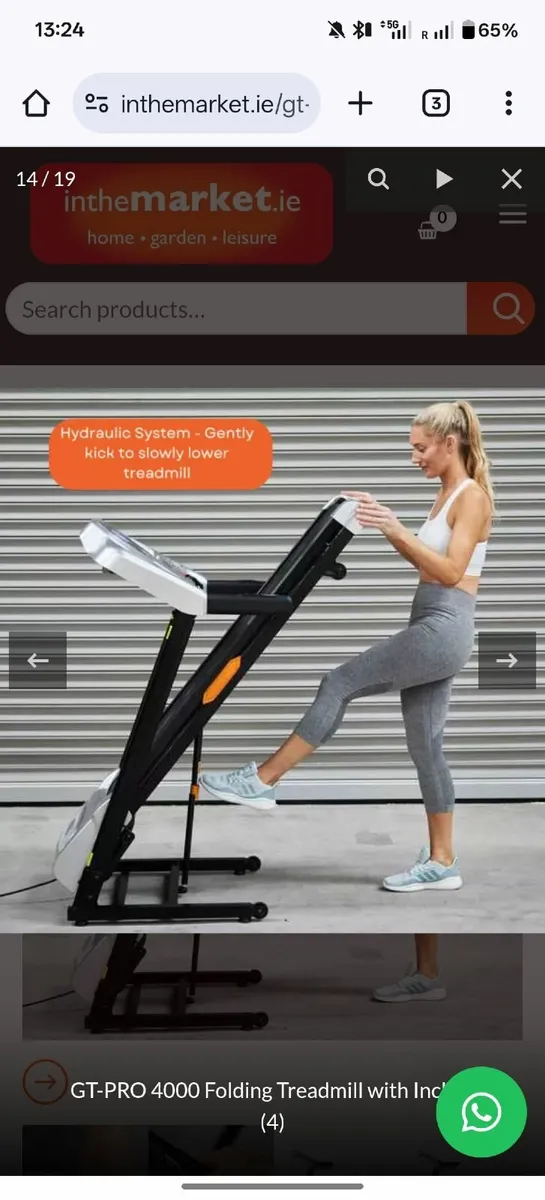 Treadmill - good as new - GT Pro 4000 - Image 3