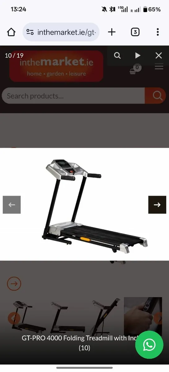 Treadmill - good as new - GT Pro 4000 - Image 4