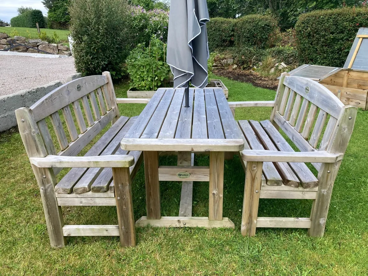 Ashford Patio Picnic Table Benches - Image 3