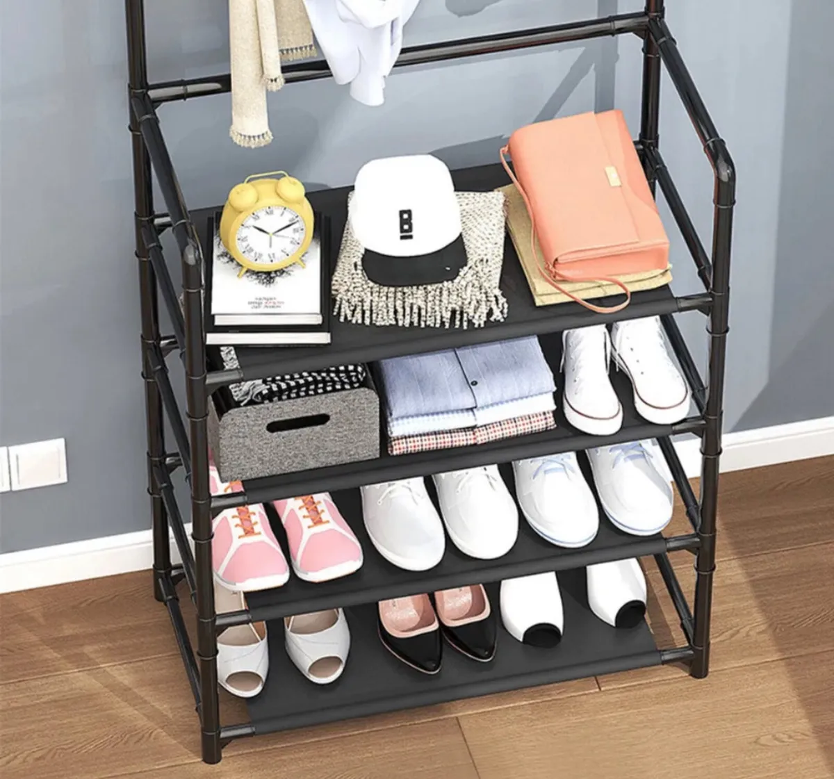 Coat Stand with 4 Tier Shoe Rack NEW - Image 3