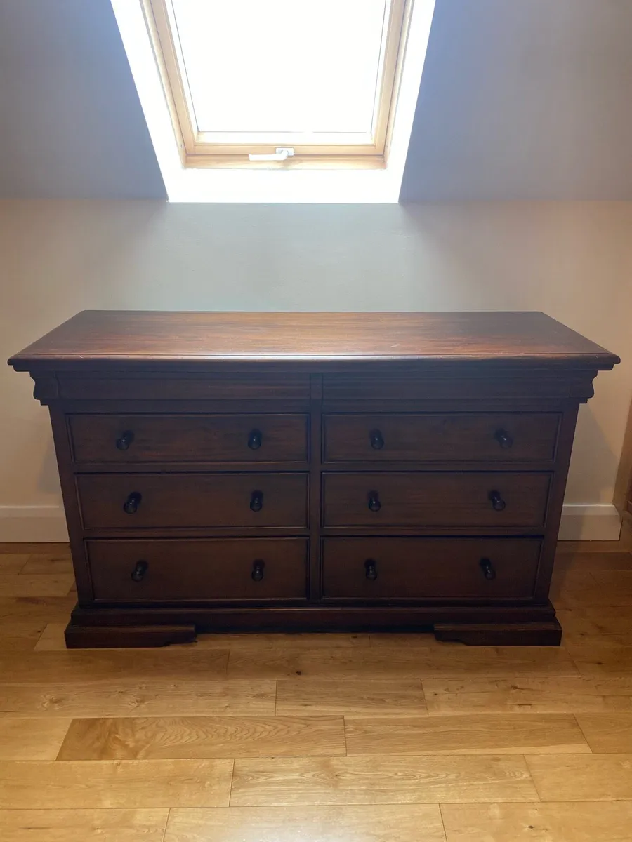 Solid Mahogany Chest of Drawers - Image 1