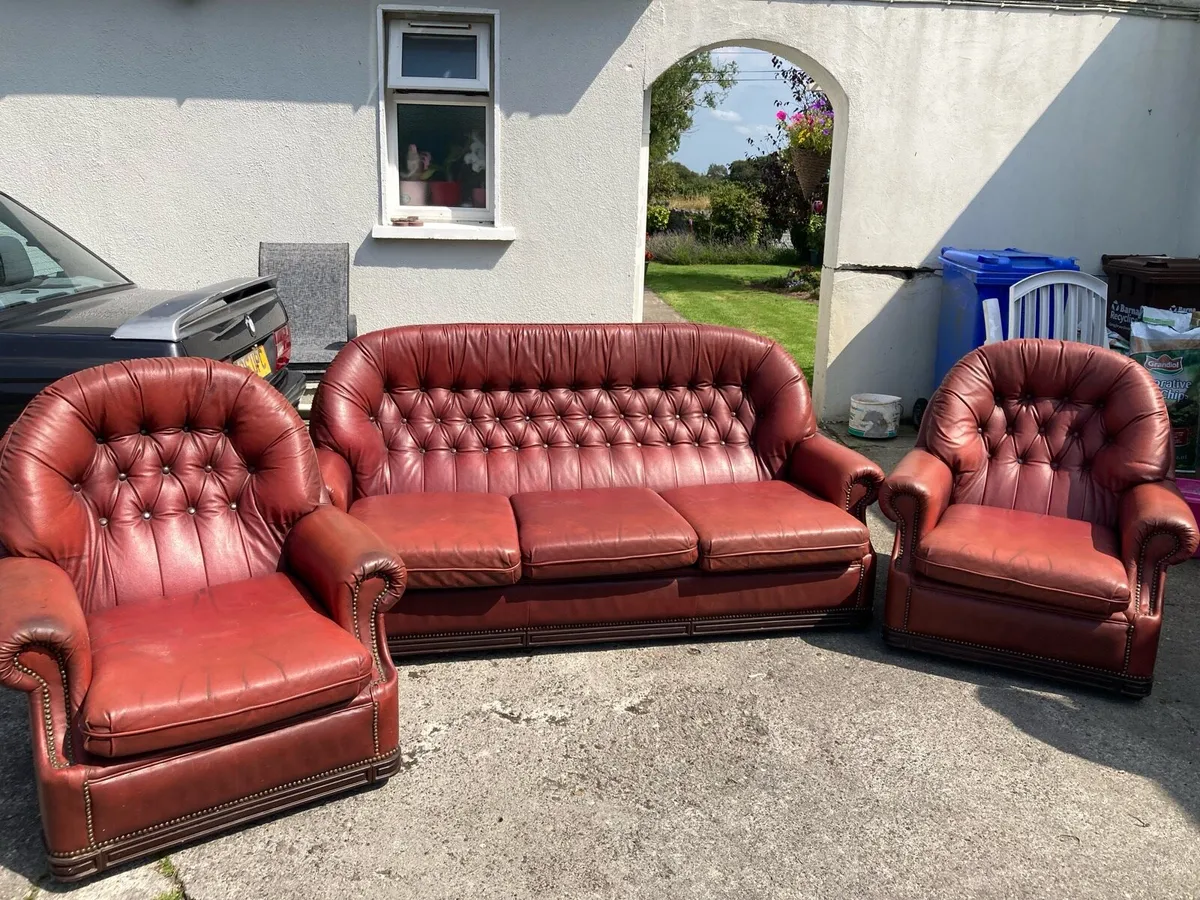 ⭐ ⭐ Genuine 3 piece leather ⭐ ⭐ - Image 1