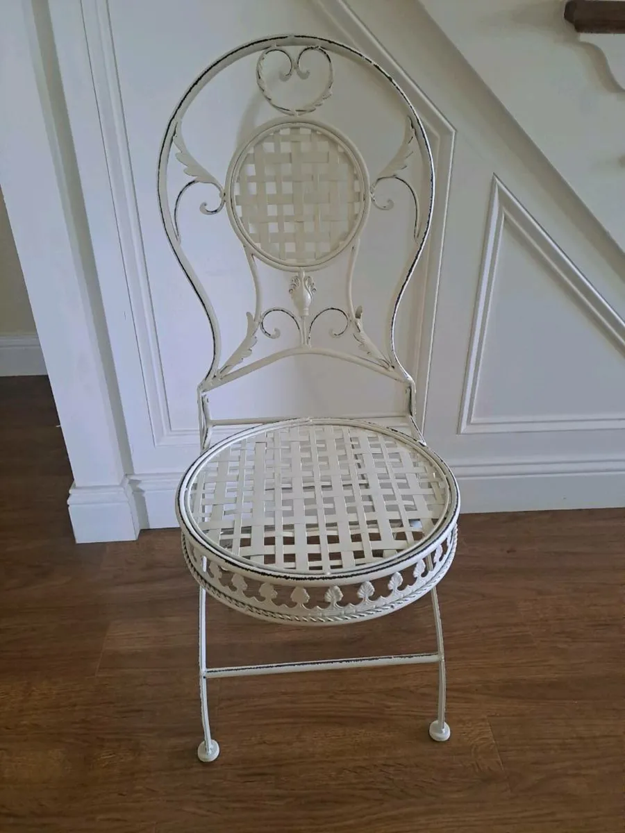 Wrought iron chair - Image 2