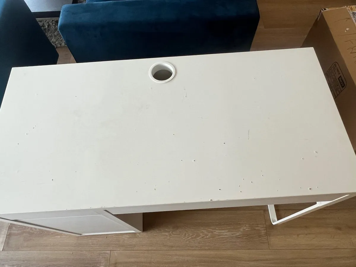 Ikea White Micke Desk - Image 2