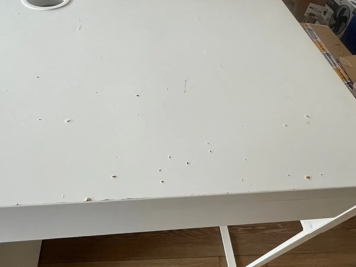 Ikea White Micke Desk - Image 3