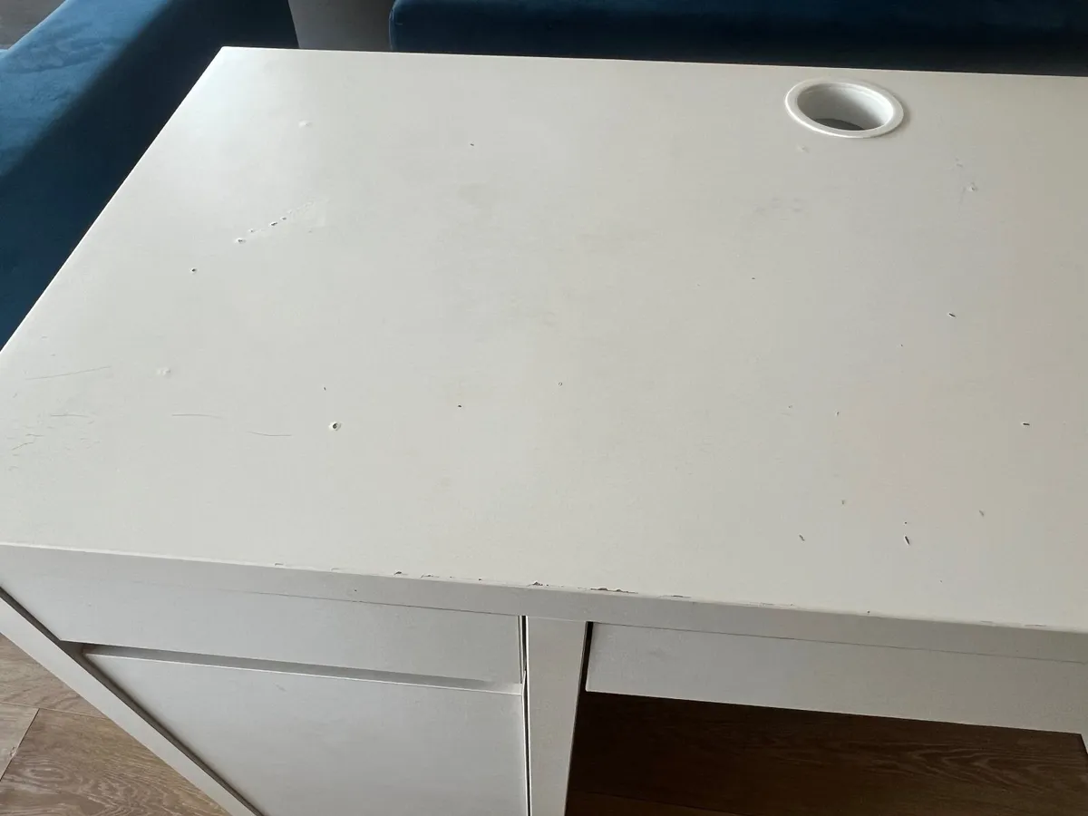 Ikea White Micke Desk - Image 4