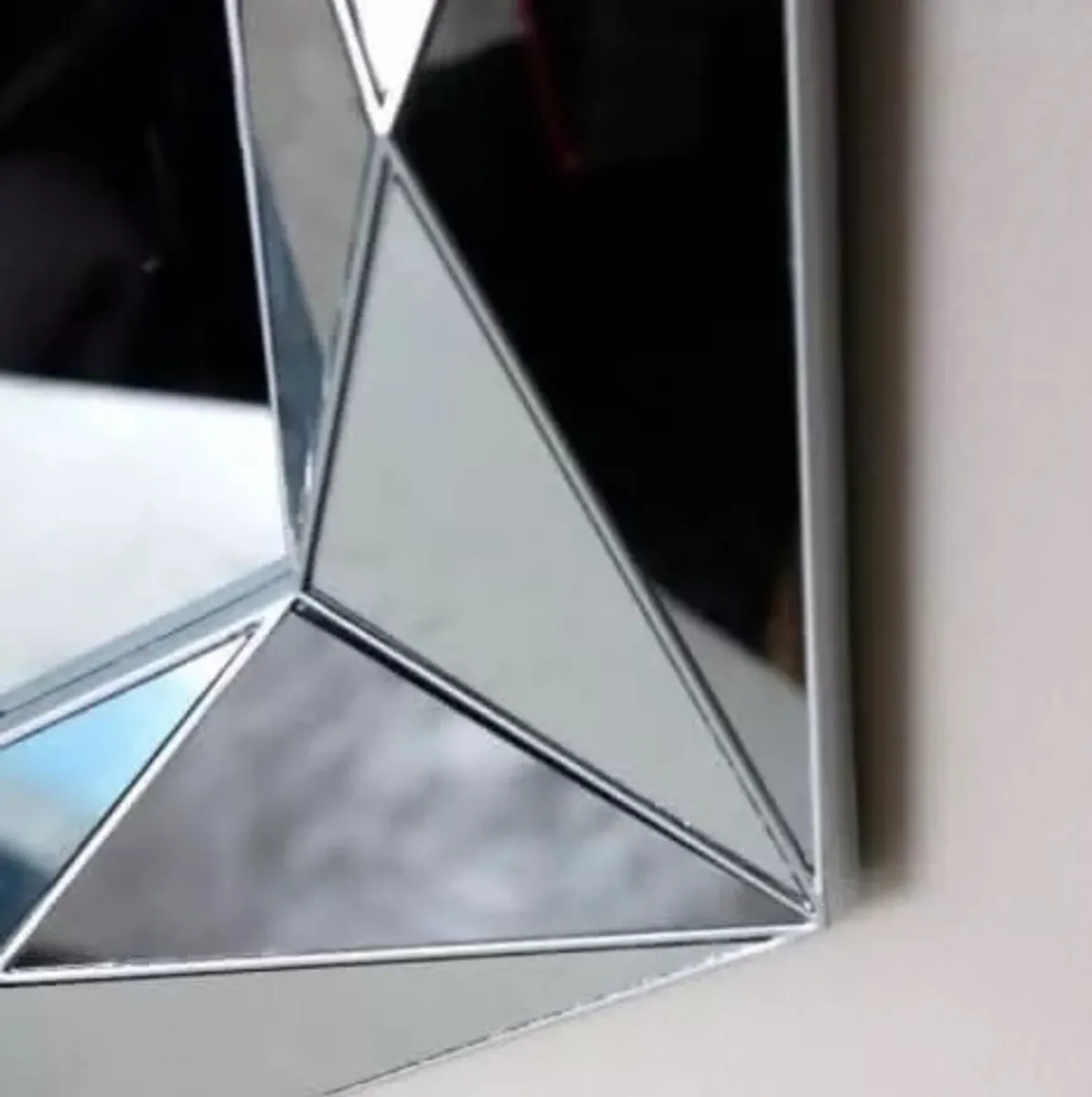 Bevelled Wall Mirror Modern Unique NEW - Image 2