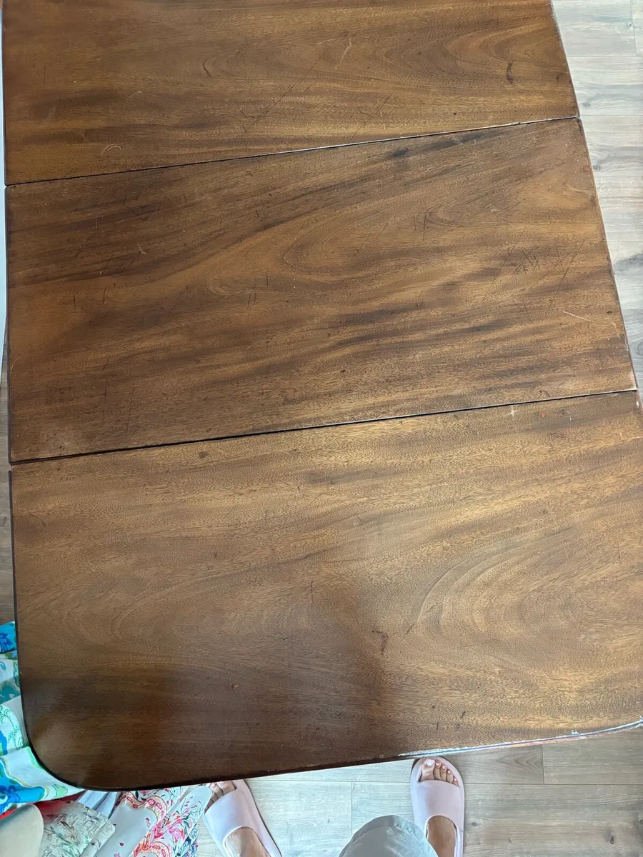 Antique Georgian Drop Leaf Table - Restoration req - Image 4