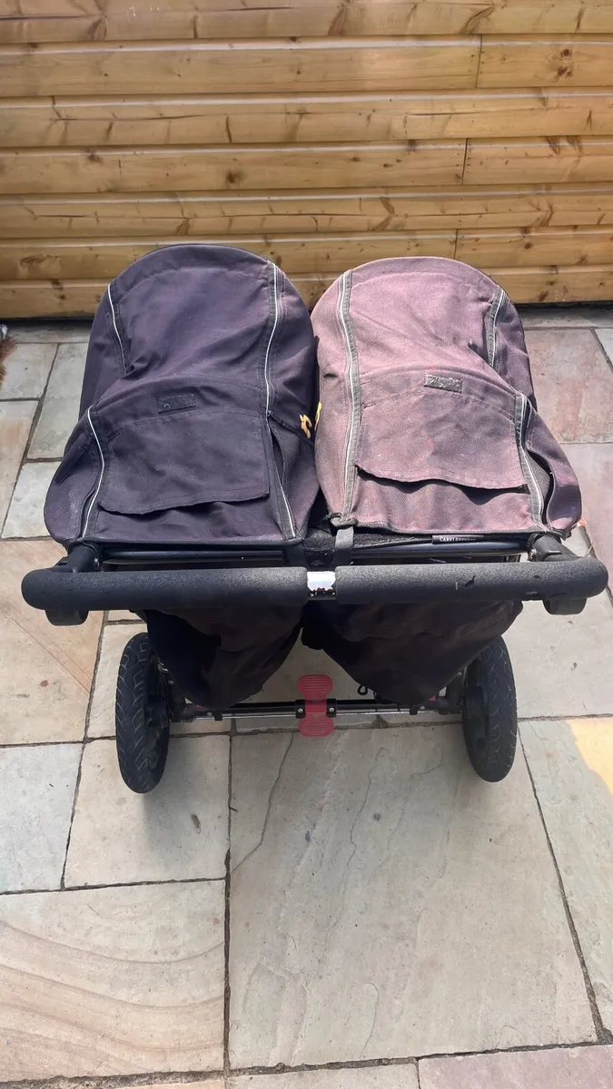 Out n About Double Buggy with rain and UV covers - Image 4