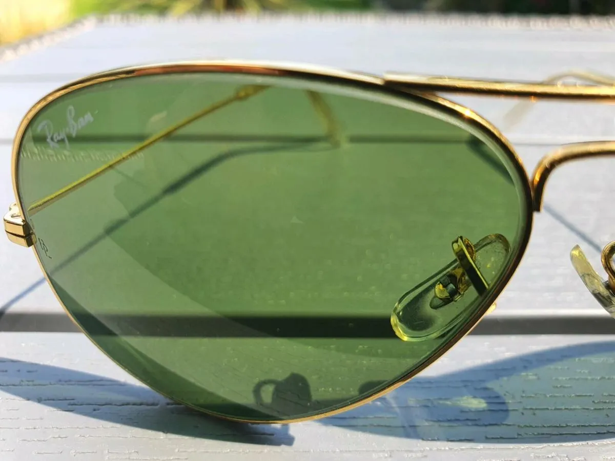 Vintage Ray-Ban B&L Aviator Sunglasses Early 1980s - Image 2