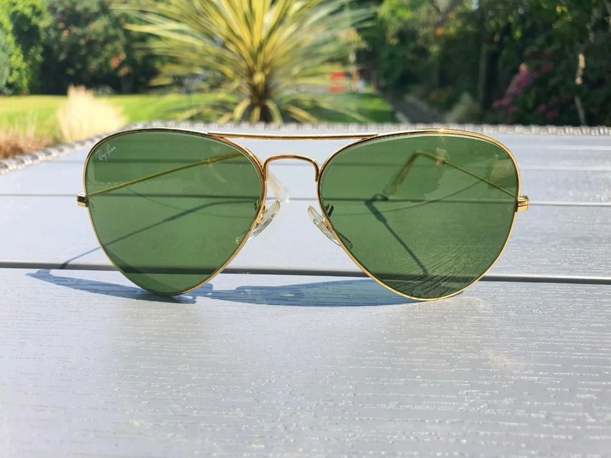 Vintage Ray-Ban B&L Aviator Sunglasses Early 1980s - Image 3