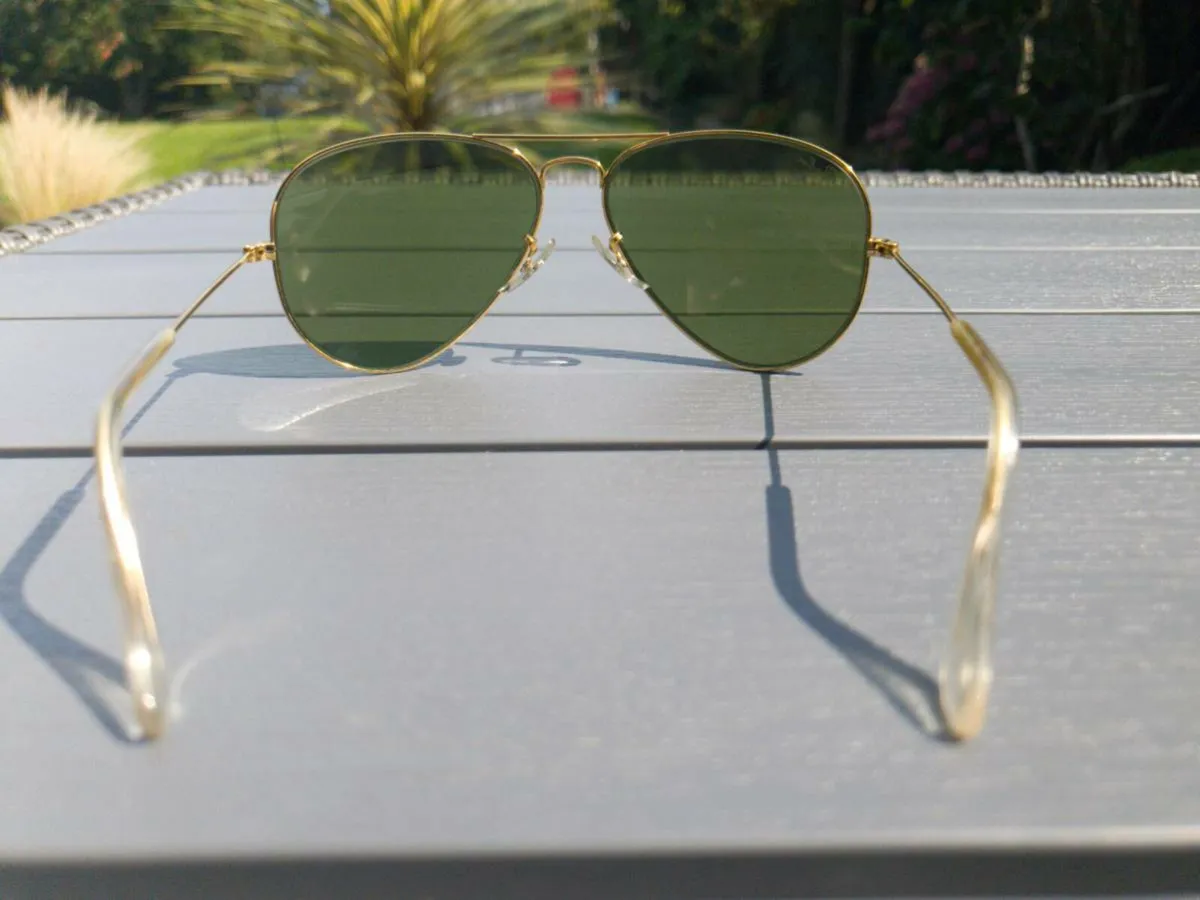 Vintage Ray-Ban B&L Aviator Sunglasses Early 1980s - Image 4