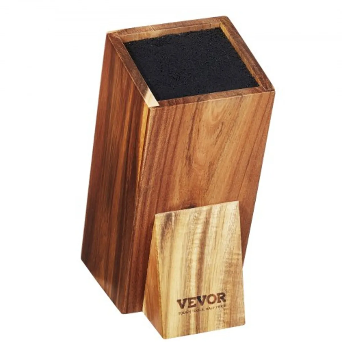 Universal Knife Holder, Acacia Wood Knife Block Wi