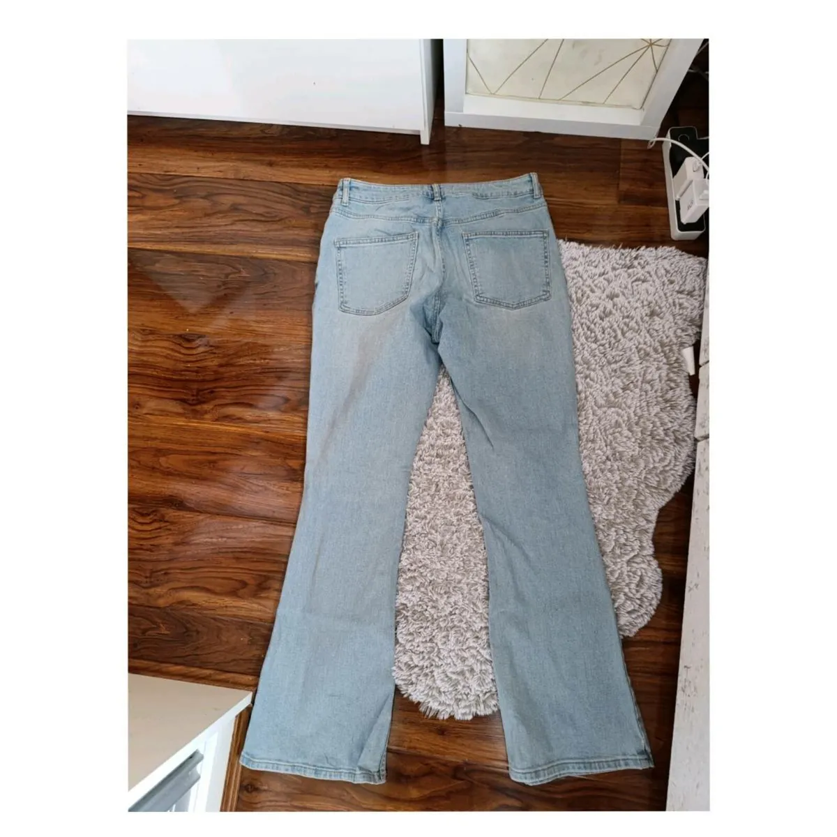 Women's low rise bootcut denim jeans. - Image 2