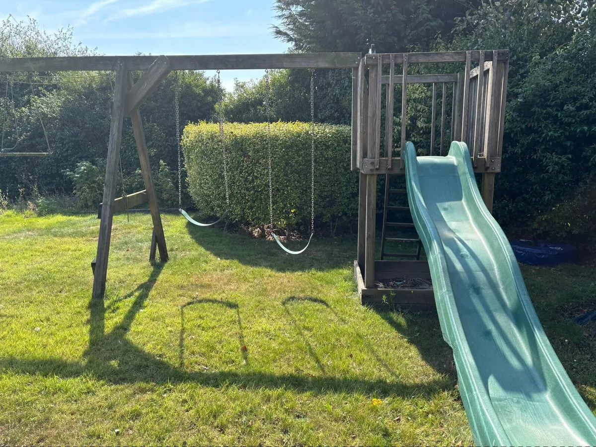 Garden swing and slide set - Image 2