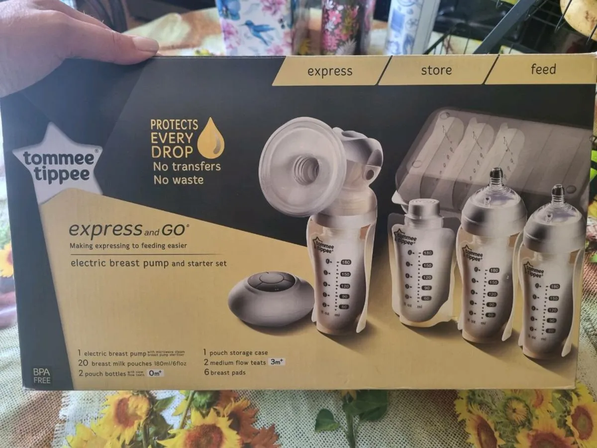 Tommee Tippee electric breast pump and starter set - Image 1