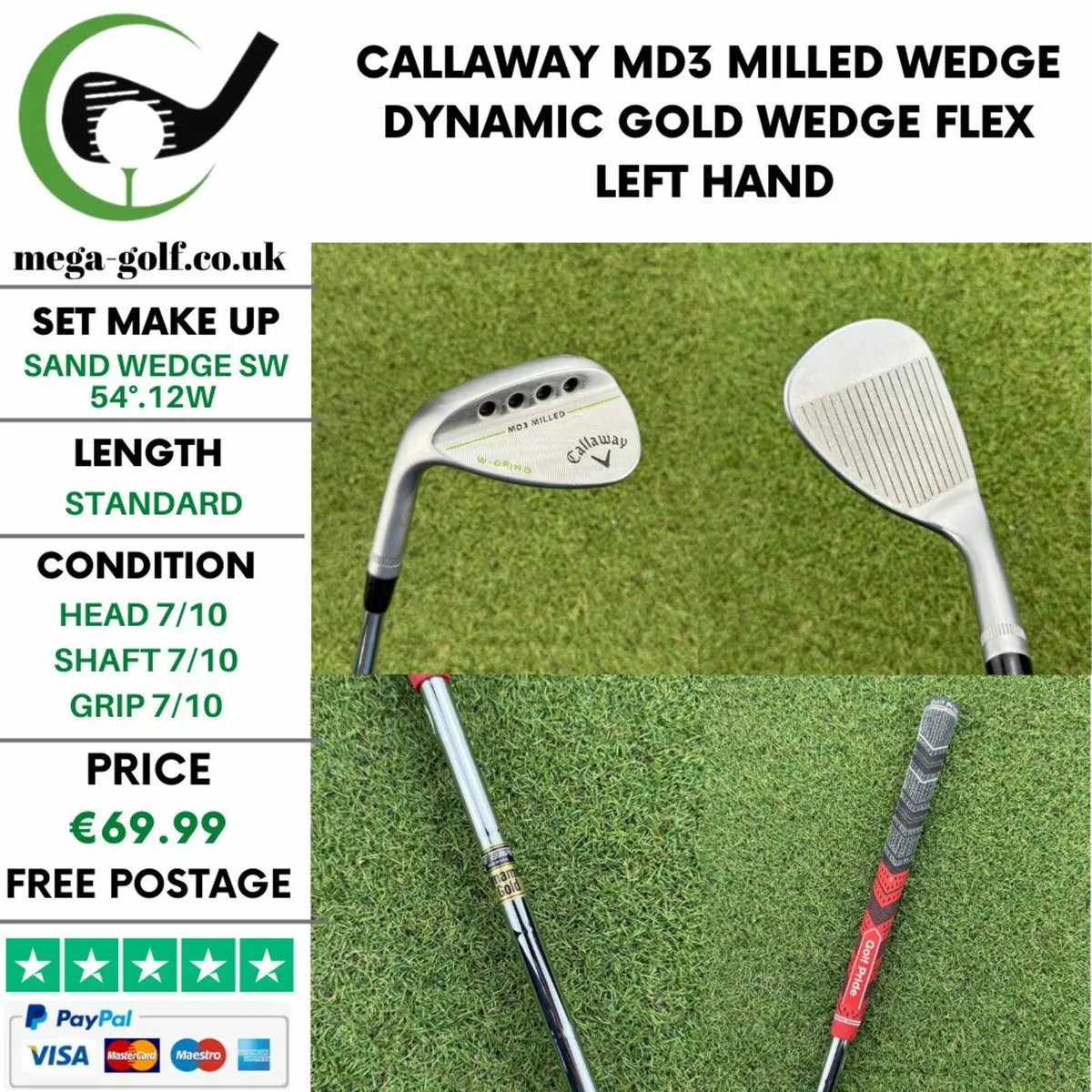 CALLAWAY MD3 MILLED WEDGE SW 54°.12W / WEDGE FLEX - Image 1