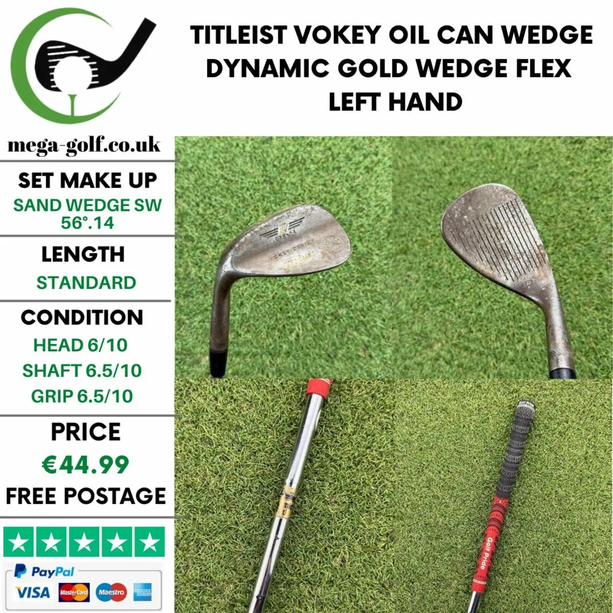TITLEIST VOKEY OIL CAN WEDGE SW 56°.14 / WEDGE - Image 1