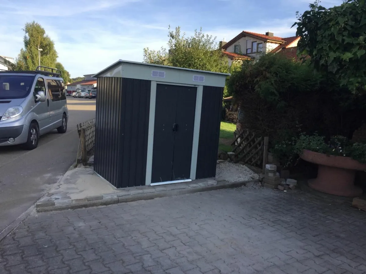 L Metal Garden Shed 2m² - Image 1