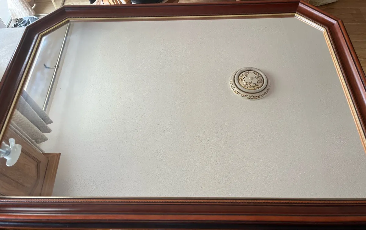 Vintage Mahogany Large Mirror - Image 2