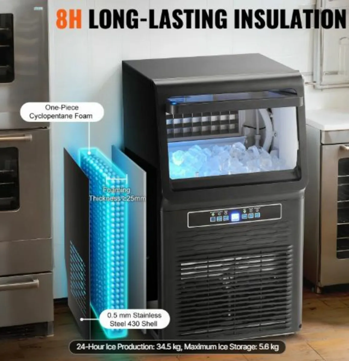 Commercial Ice Maker Freestanding Cabinet Machine - Image 3