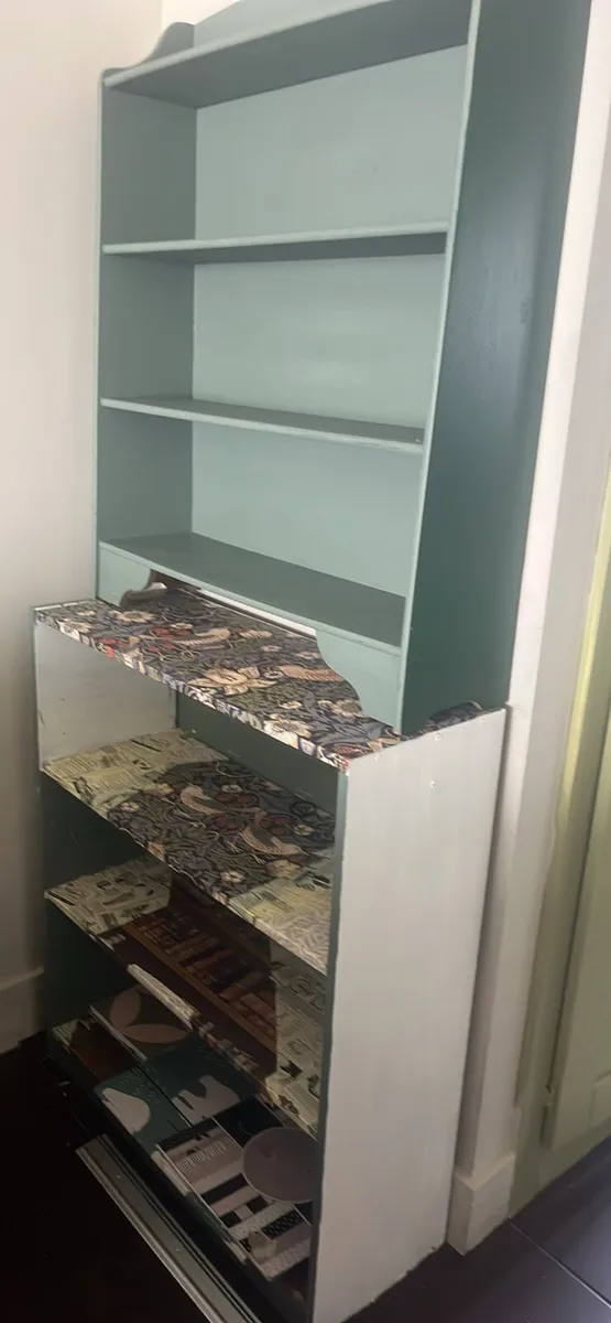 Shelf unit x 2 upcycled as kitchen dresser - Image 1