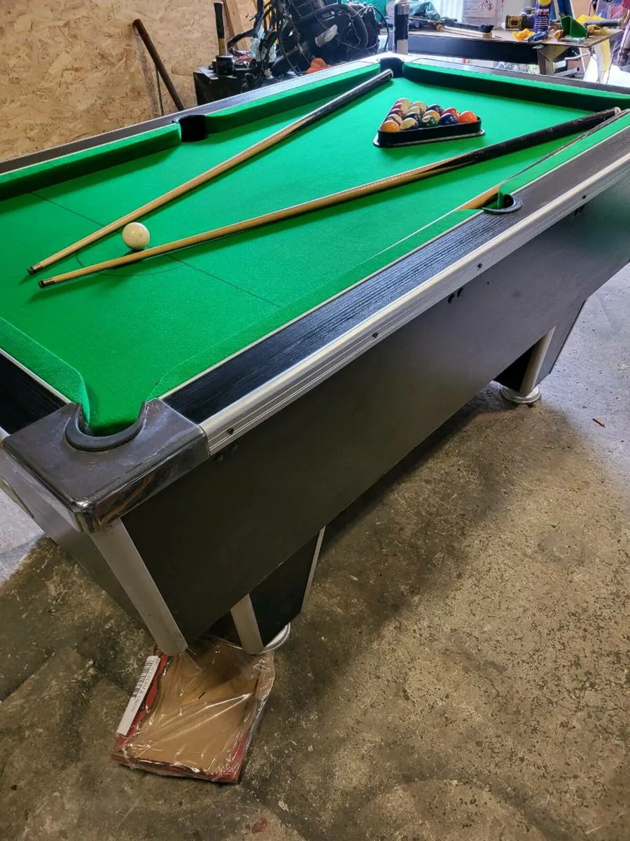 6x3 superleague slate bad pool table - Image 3