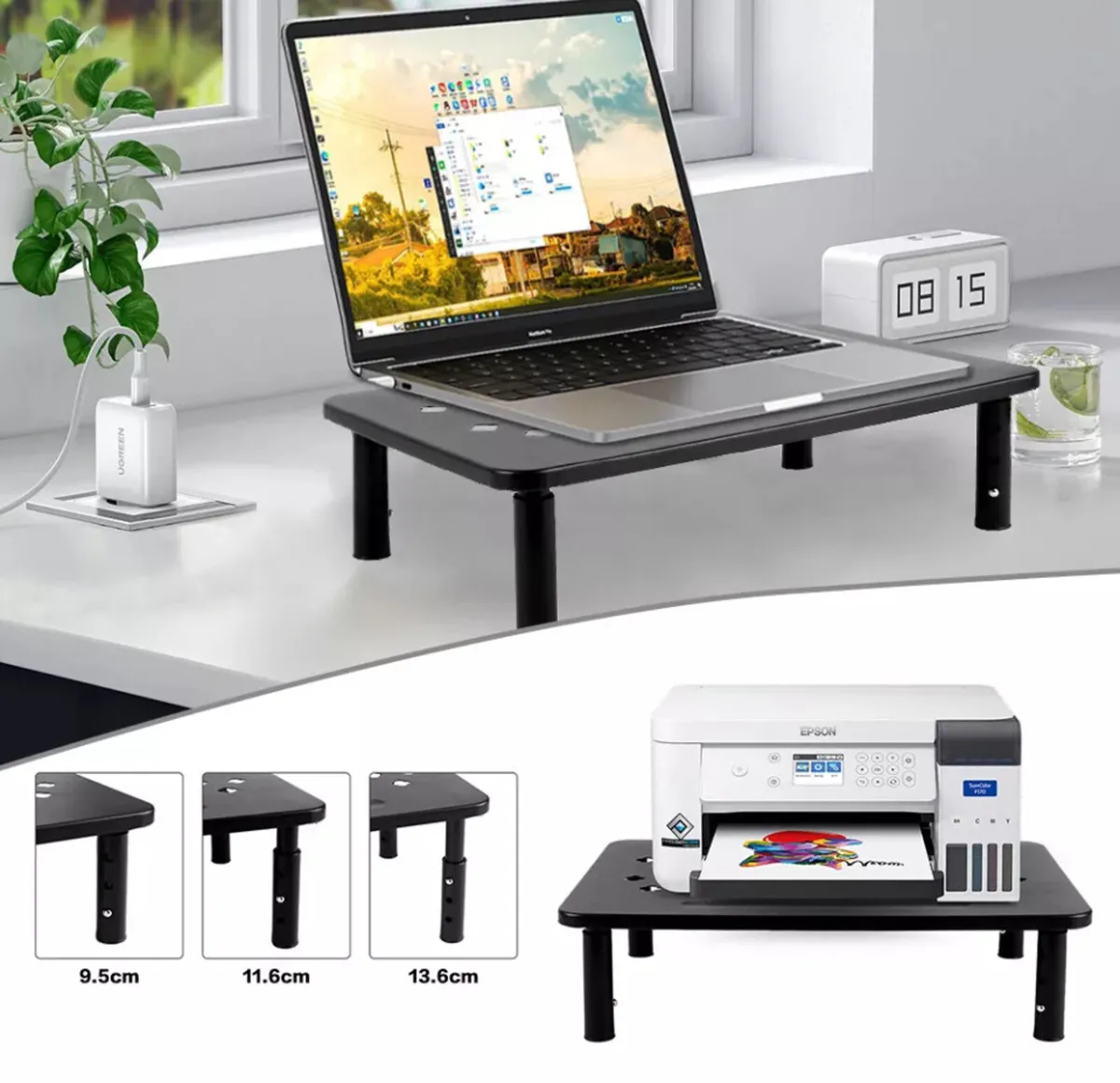 NEW Computer Monitor Riser 3 Level Adjustable - Image 1
