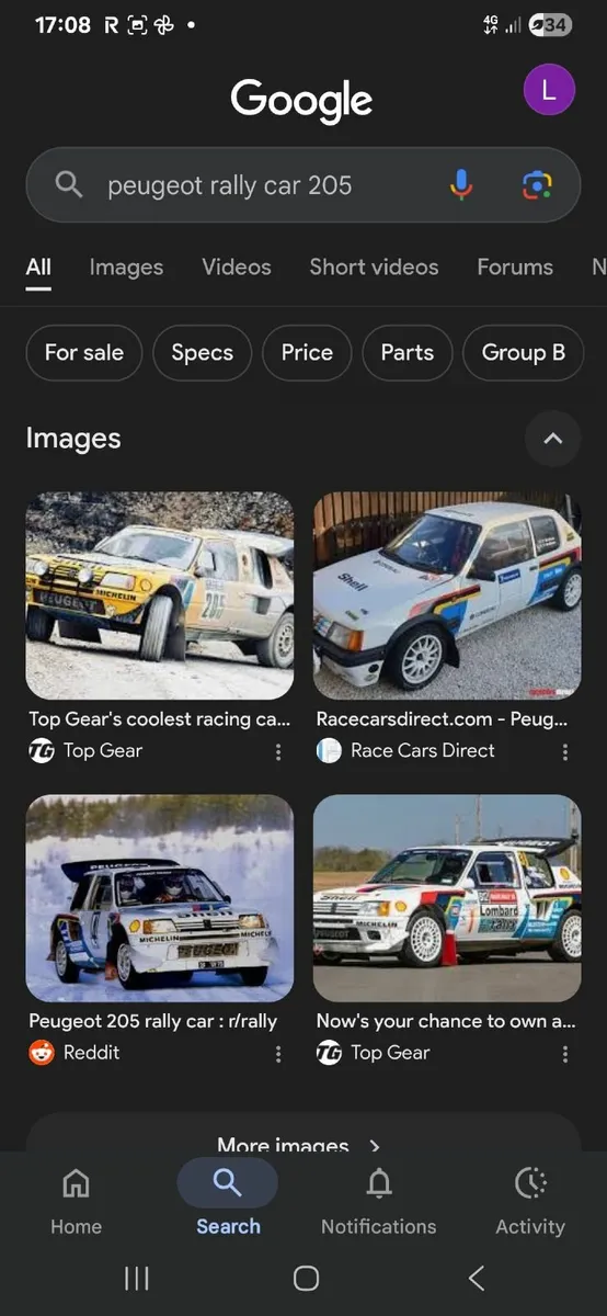 Rally cars Peugeot 205 or 306 wanted