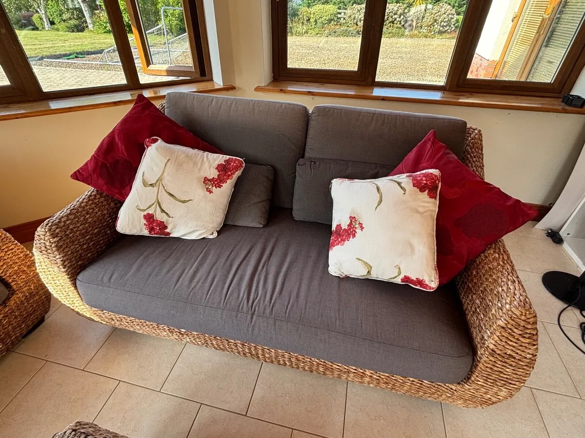Rattan indoor sofa set - Image 4
