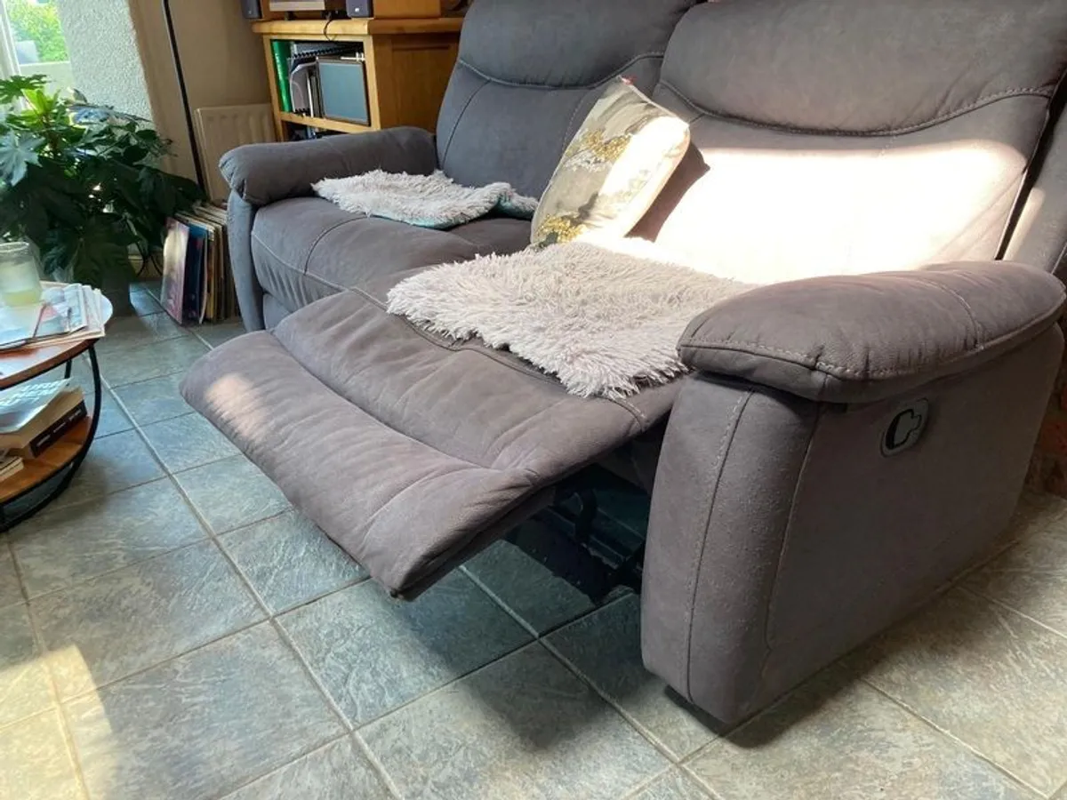 2 Seater Recliner and 1 Seater Recliner - Image 1