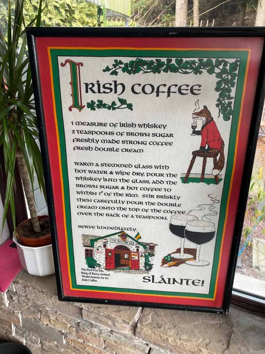 Vintage Irish framed linen pictures - Image 1